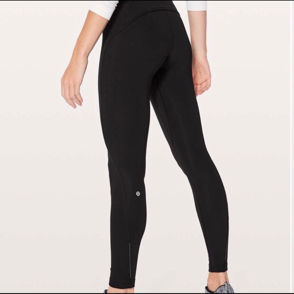 Lululemon Black Fleece Lined Leggings 